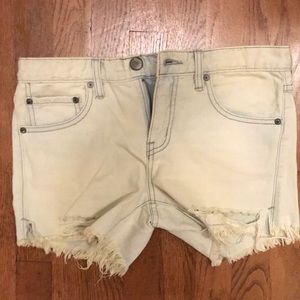 Free people jean shorts